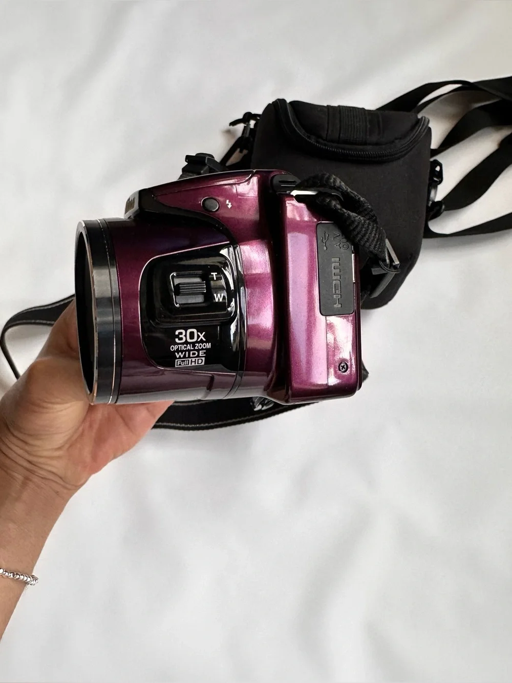 Nikon Digital Camera - Black and Deep Burgundy